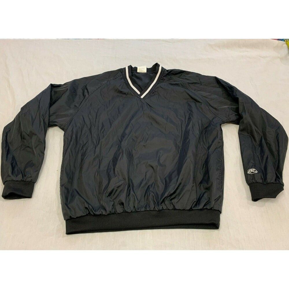 RAWLINGS MENS NYLON WATERPROOF WINDBREAKER SIZE M